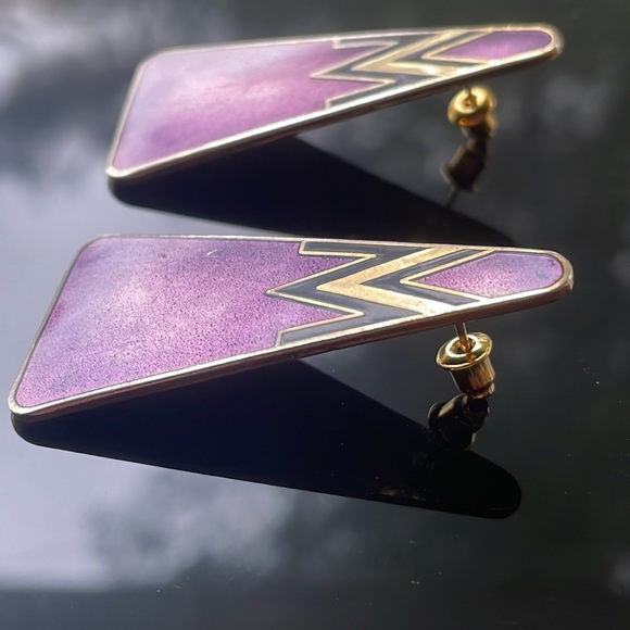 Purple Earring Pair - Picture 3 of 7